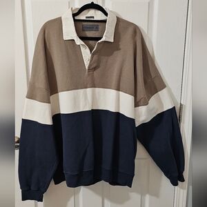 Abercrombie & Fitch Oversized Wool Blend Coat